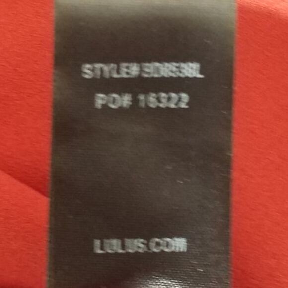 Lulus Womens Size Small Spaghetti Strap Dress Red Mini Pullover Stretch - Picture 7 of 8